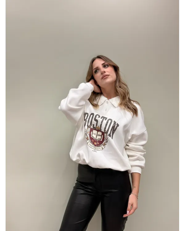 Felpa college “Boston University”