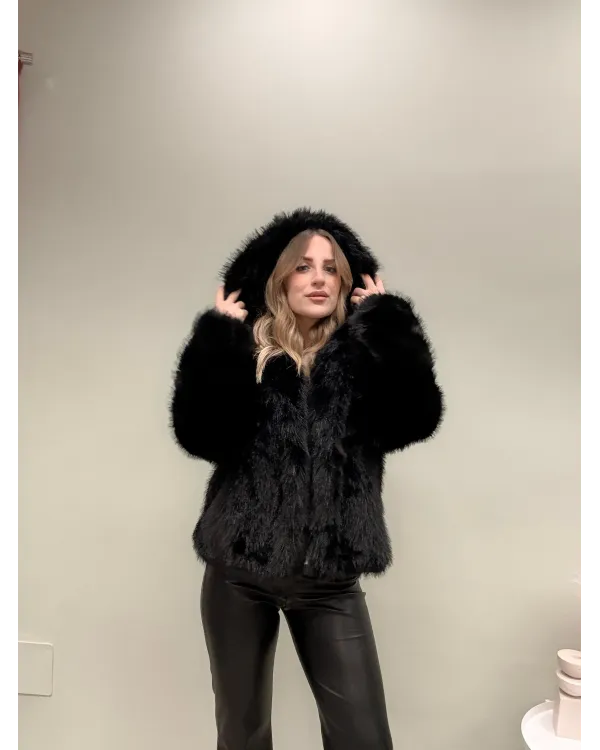 Giacca Ecopelliccia Donna con Cappuccio | Moda Invernale